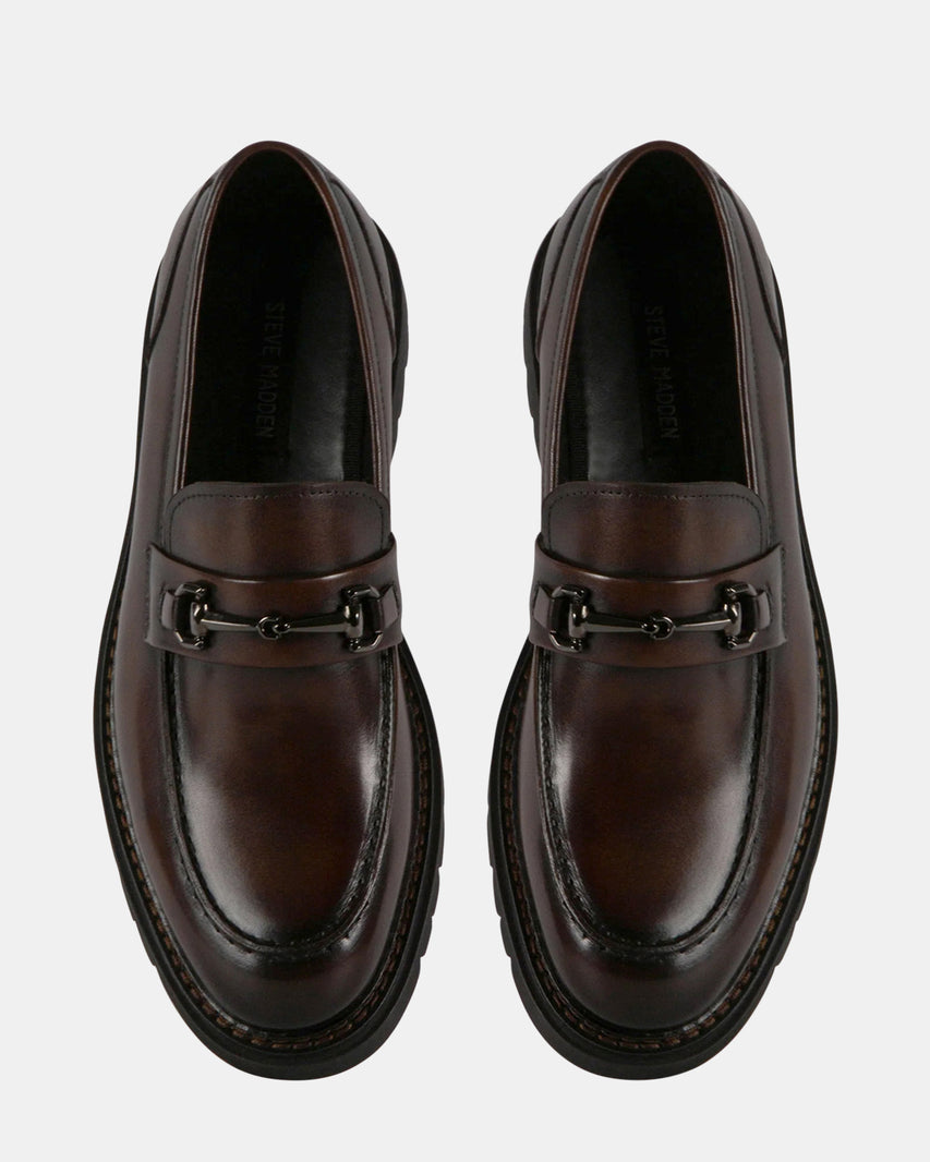 ELISIO BROWN LEATHER - Men's Shoes - Steve Madden Canada