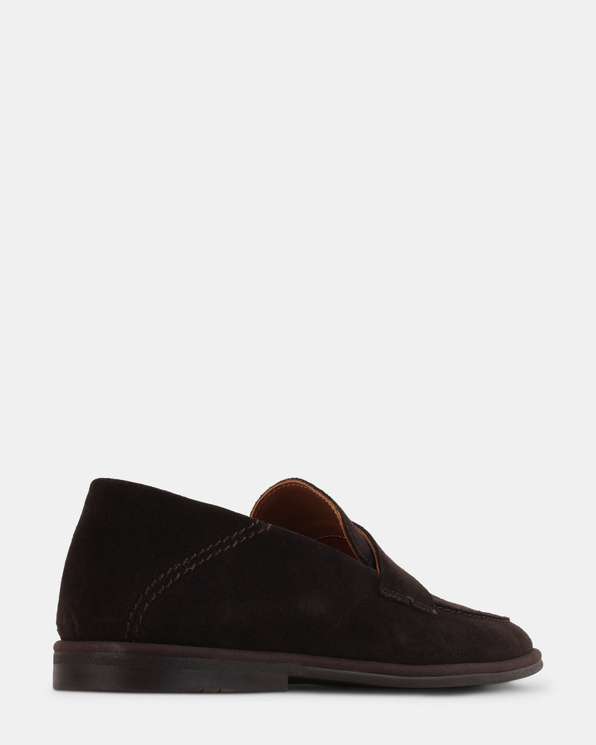 ELLWOOD DARK BROWN SUEDE - Men's Shoes - Steve Madden Canada - view 6