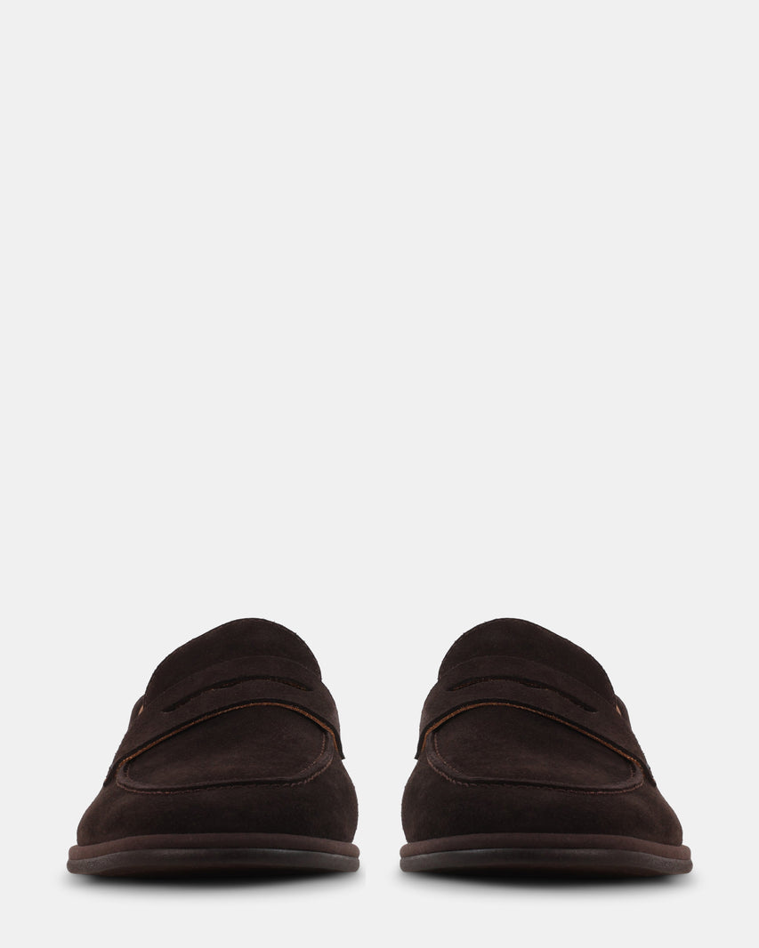 ELLWOOD DARK BROWN SUEDE - Men's Shoes - Steve Madden Canada - view 3