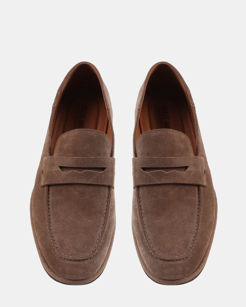ELLWOOD DARK TAUPE SUEDE - Men's Shoes - Steve Madden Canada - view 4
