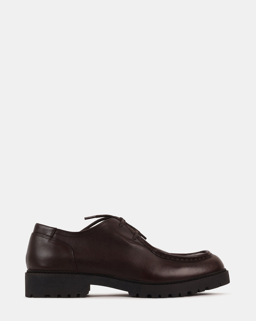 ELROYY BROWN LEATHER - Men's Shoes - Steve Madden Canada