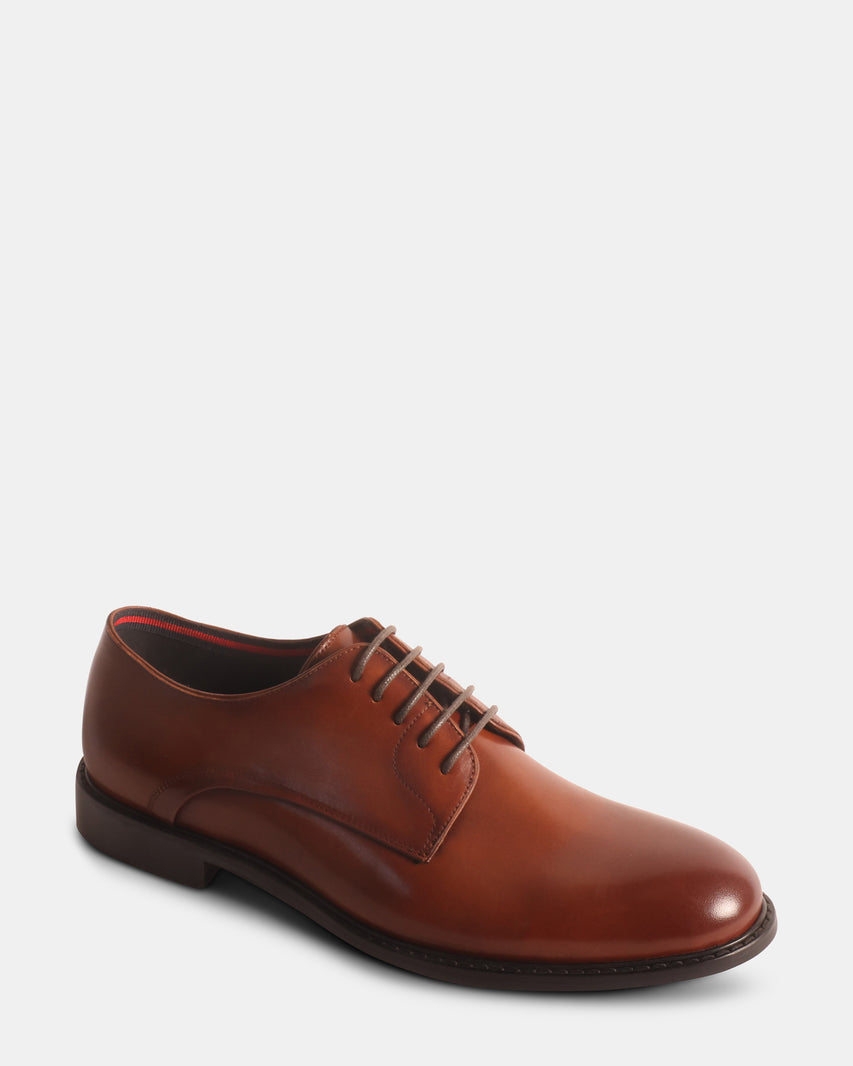 ESTEVIO BROWN LEATHER - Men's Shoes - Steve Madden Canada - view 2