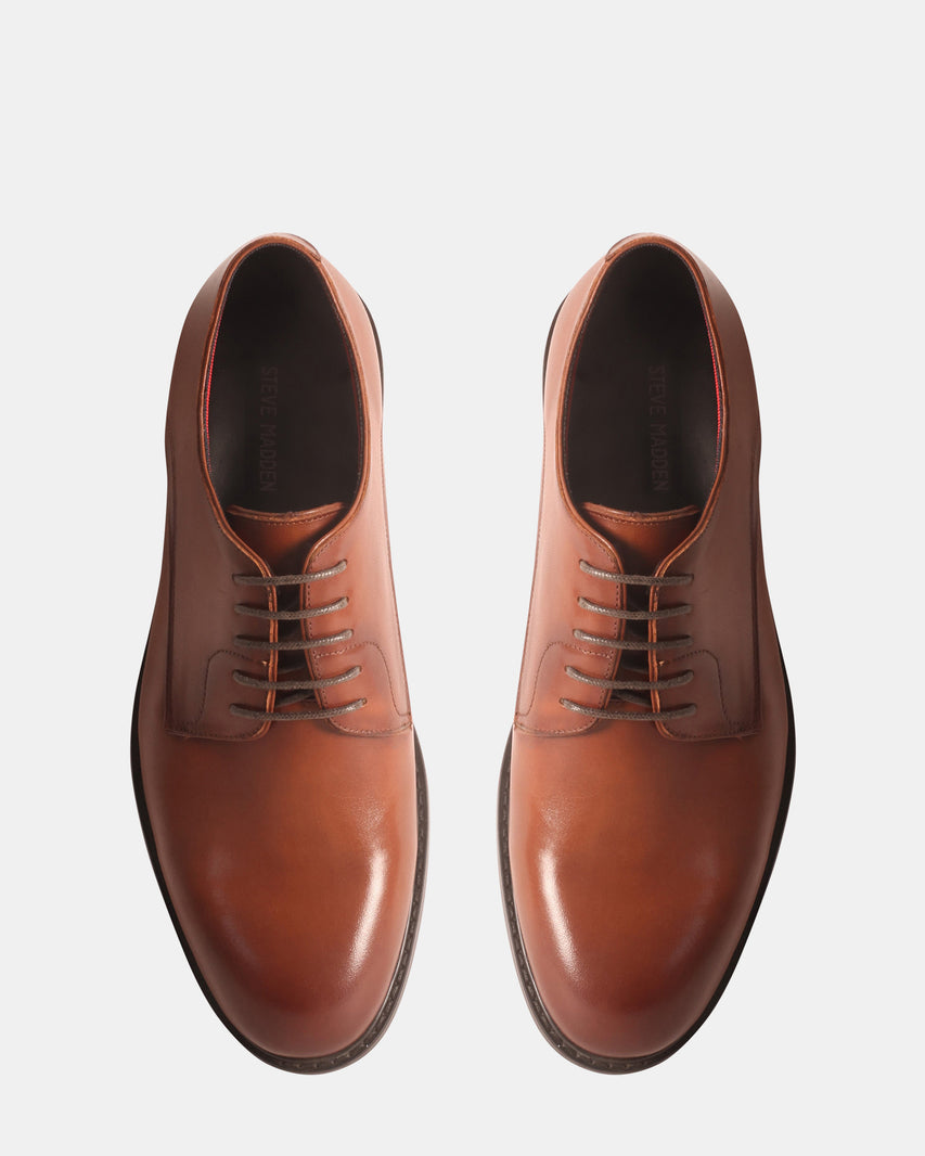 ESTEVIO BROWN LEATHER - Men's Shoes - Steve Madden Canada - view 4