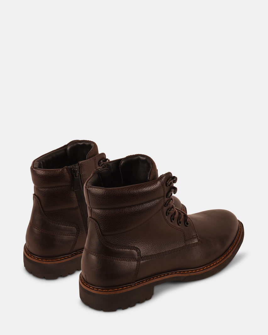 FREDDO BROWN LEATHER - Men's Shoes - Steve Madden Canada - view 6