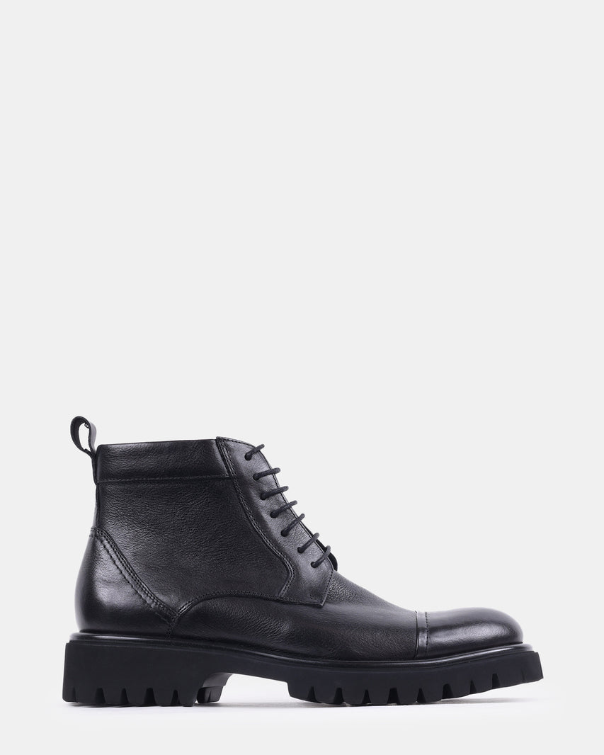 GAVVINN BLACK LEATHER