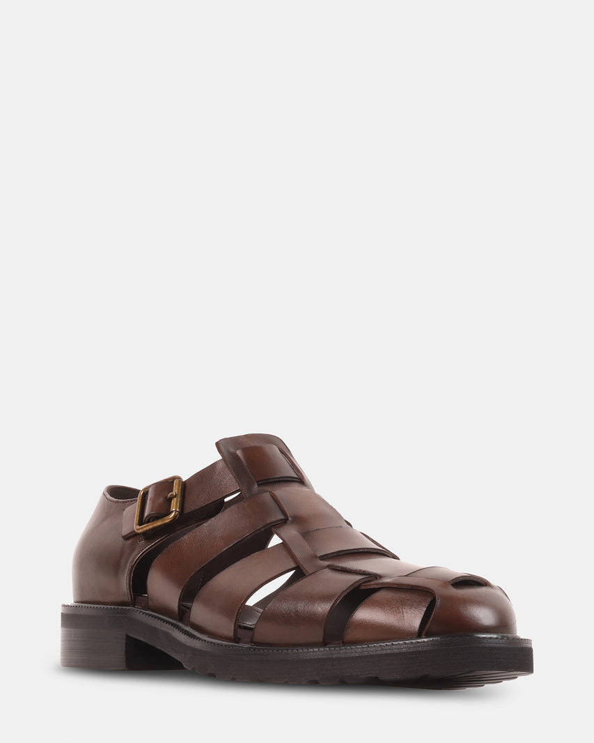 HAVANA BROWN LEATHER - Men's Shoes - Steve Madden Canada - view 3