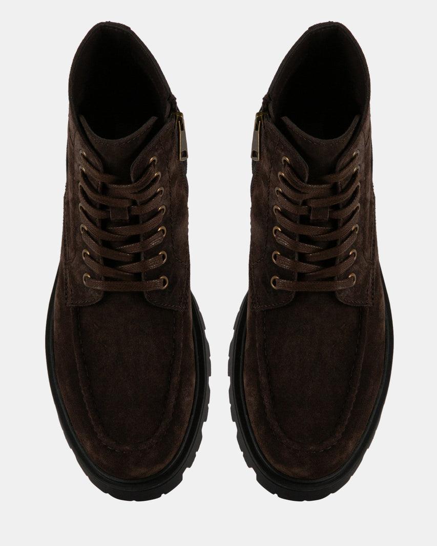 HEATHROW BROWN SUEDE - Men's Shoes - Steve Madden Canada - view 4