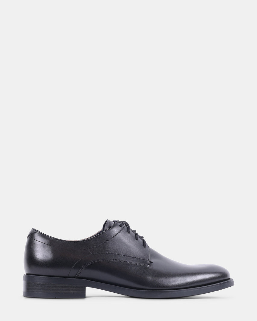 HELFANT BLACK LEATHER - Men's Shoes - Steve Madden Canada
