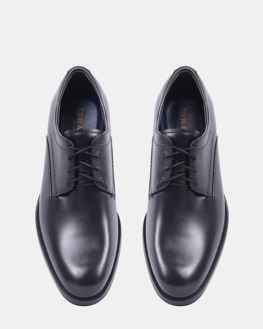 HELFANT BLACK LEATHER - Men's Shoes - Steve Madden Canada - view 4