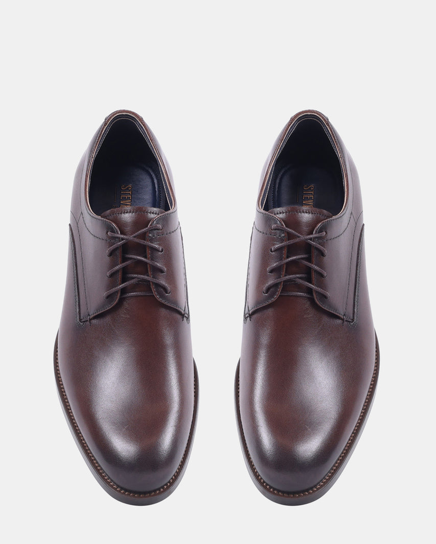 HELFANT BROWN LEATHER - Men's Shoes - Steve Madden Canada - view 4