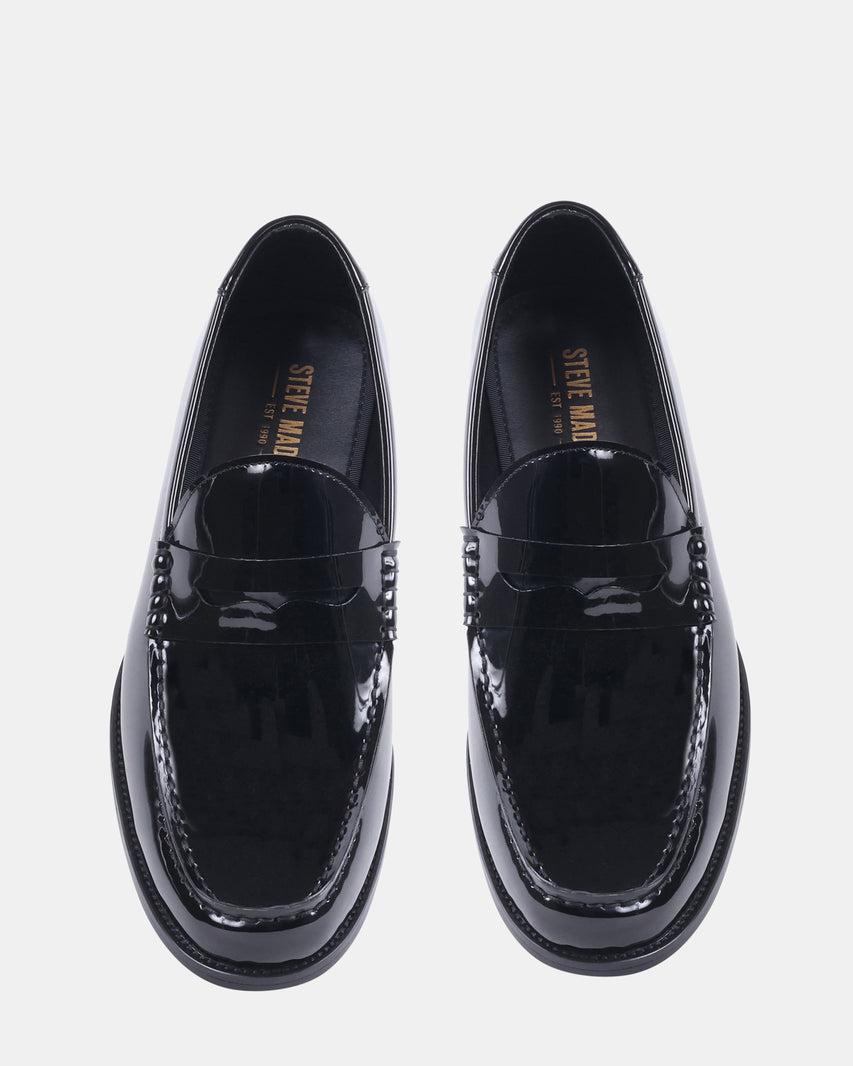 JACIER BLACK PATENT - Men's Shoes - Steve Madden Canada - view 4