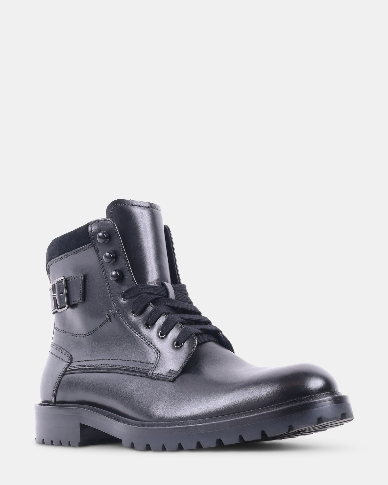 KANDID BLACK LEATHER - Men's Shoes - Steve Madden Canada - view 2