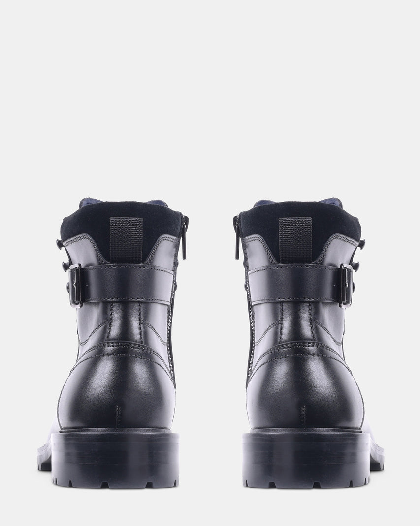 KANDID BLACK LEATHER - Men's Shoes - Steve Madden Canada - view 5