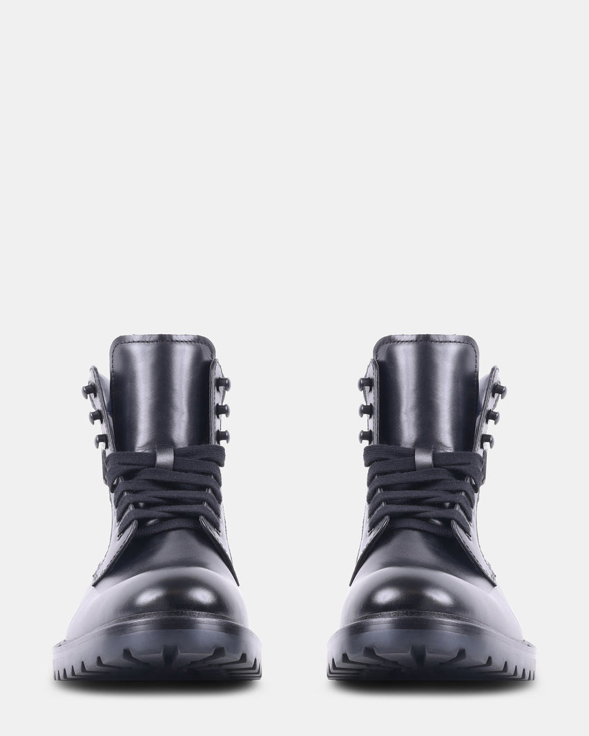 KANDID BLACK LEATHER - Men's Shoes - Steve Madden Canada - view 3