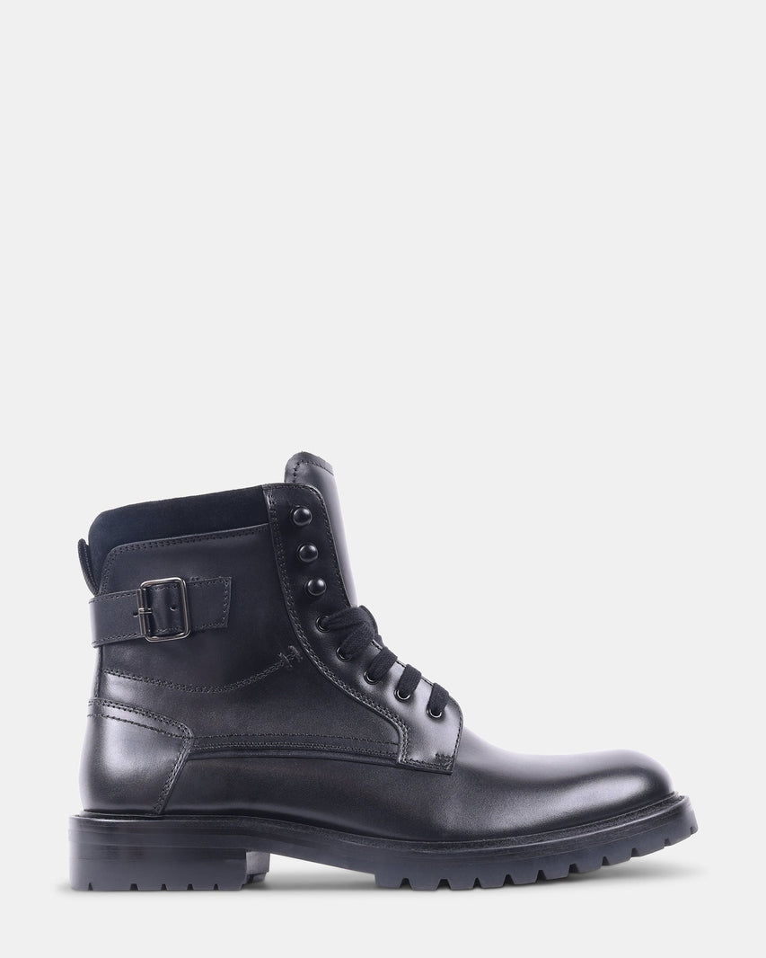 KANDID BLACK LEATHER - Men's Shoes - Steve Madden Canada