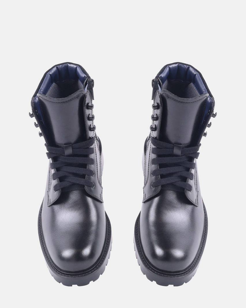 KANDID BLACK LEATHER - Men's Shoes - Steve Madden Canada - view 6