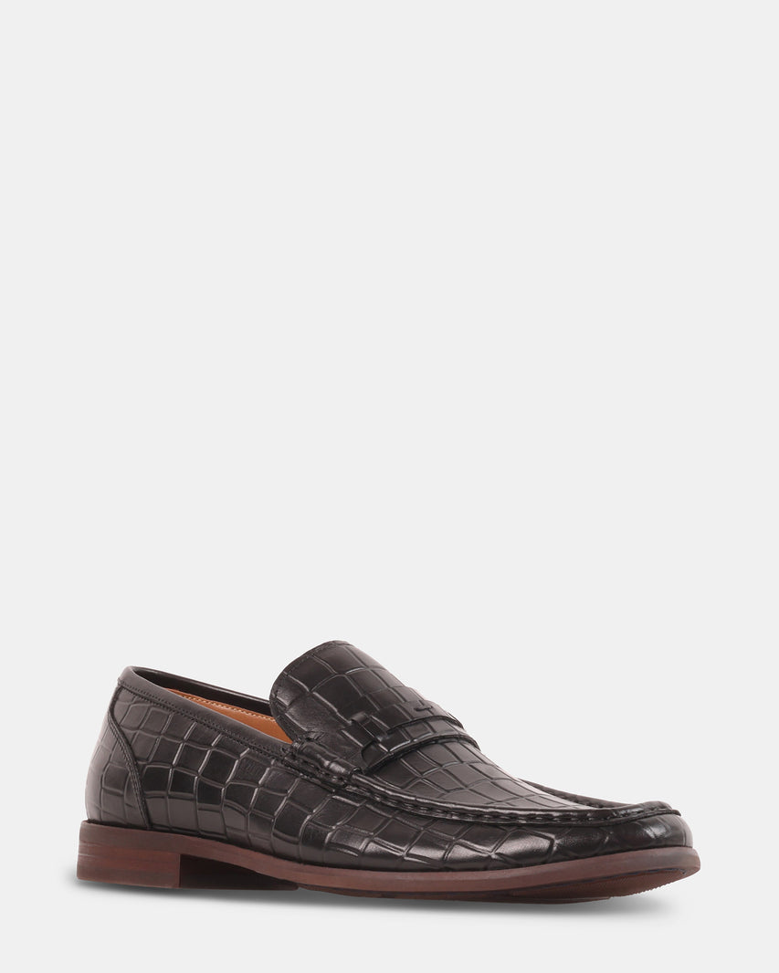 KLINE BLACK LEATHER - Men's Shoes - Steve Madden Canada - view 3