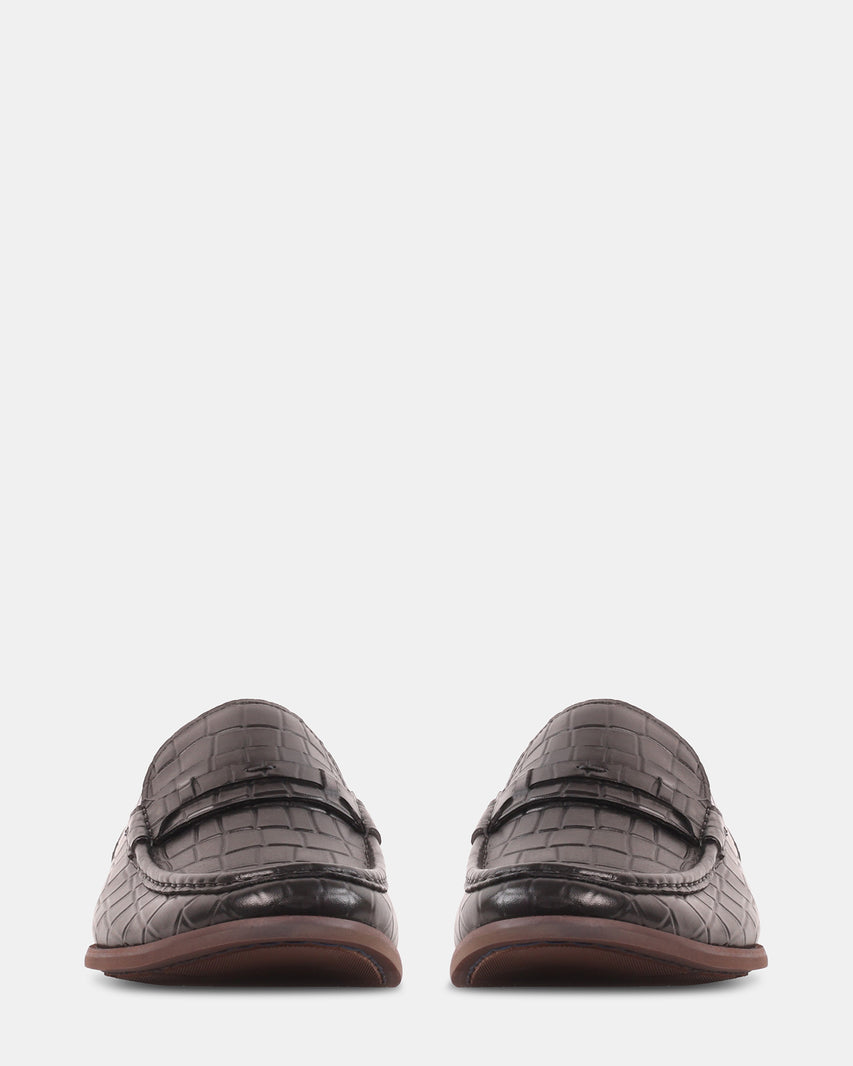 KLINE BLACK LEATHER - Men's Shoes - Steve Madden Canada - view 4