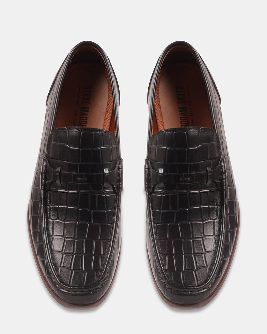 KLINE BLACK LEATHER - Men's Shoes - Steve Madden Canada - view 5