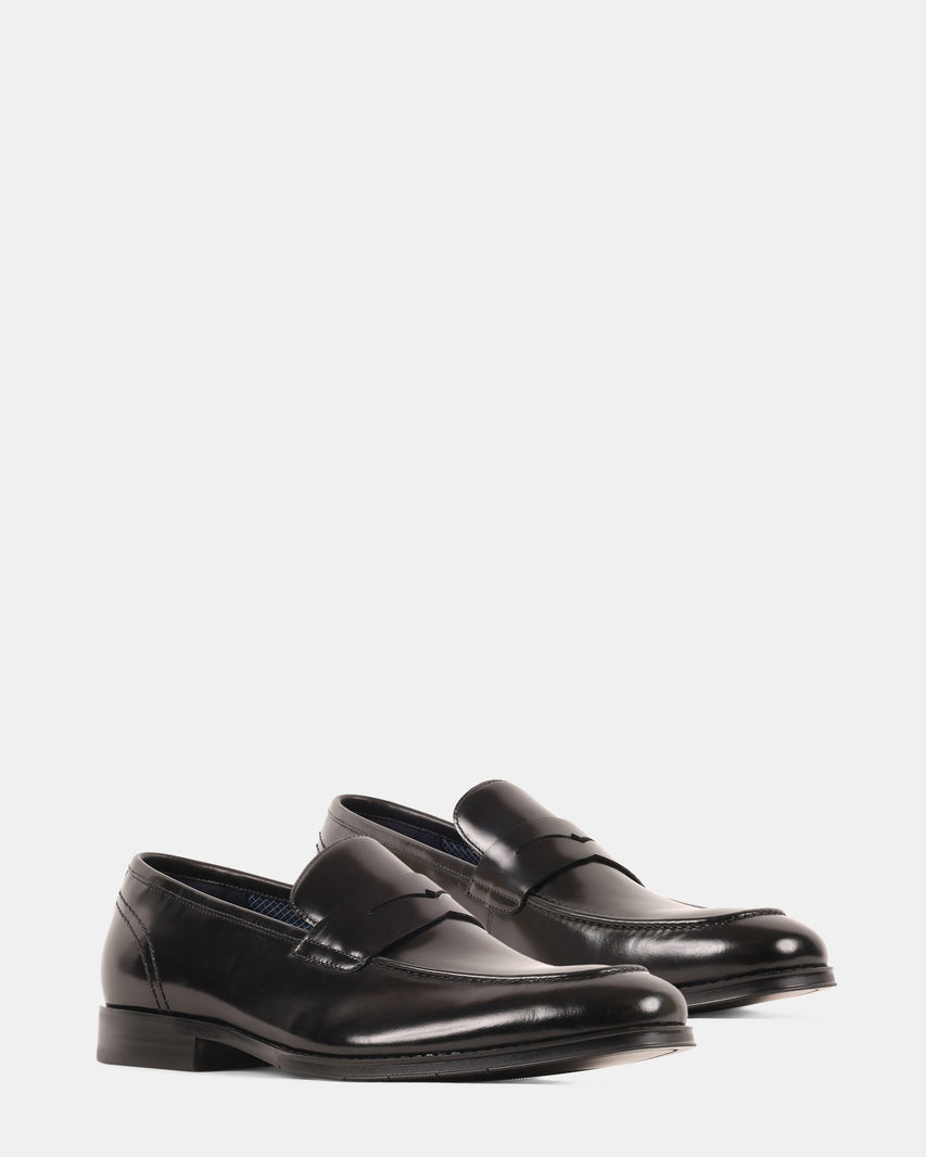 KNIES BLACK LEATHER - Men's Shoes - Steve Madden Canada - view 2