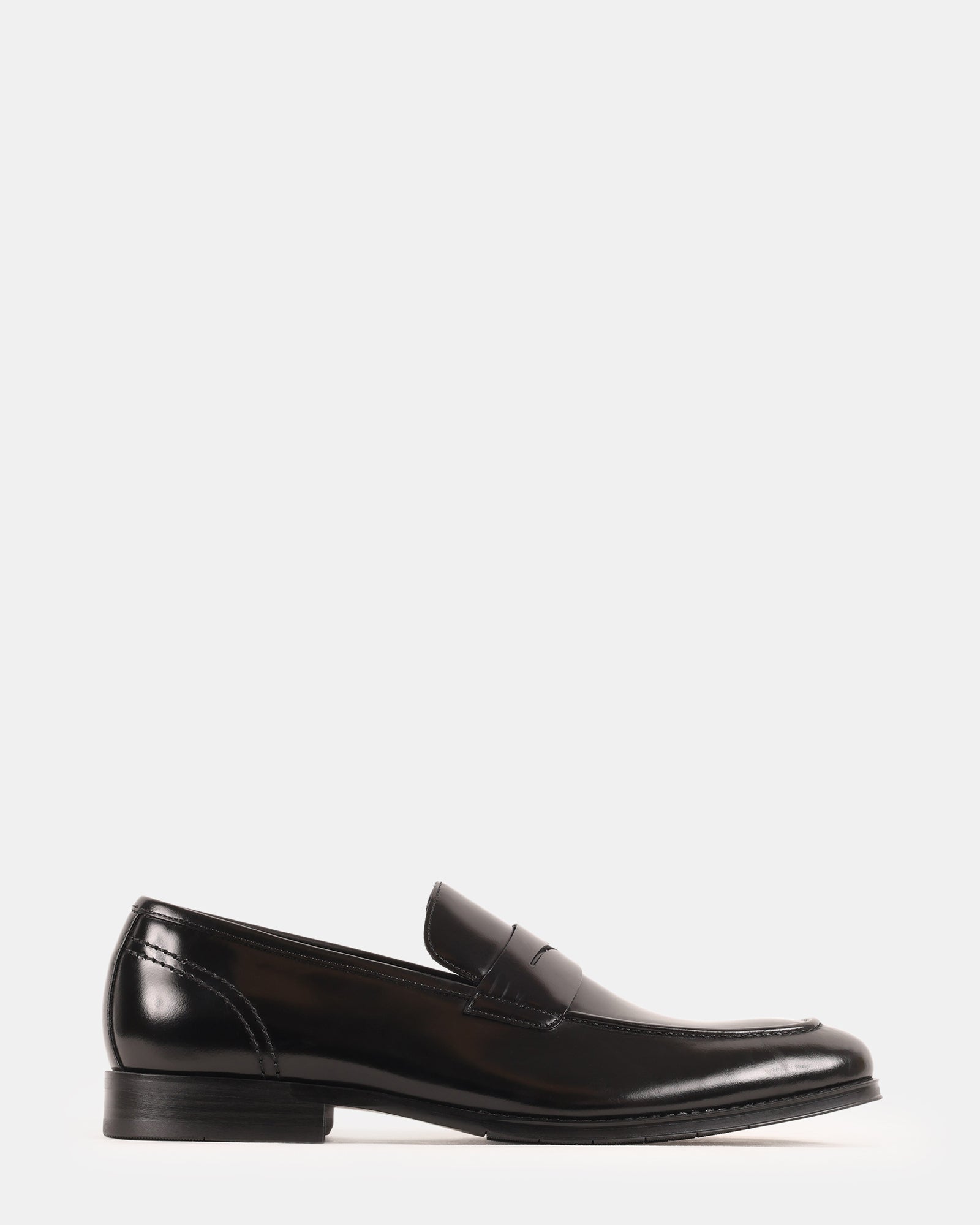 KNIES BLACK LEATHER - Men's Shoes - Steve Madden Canada
