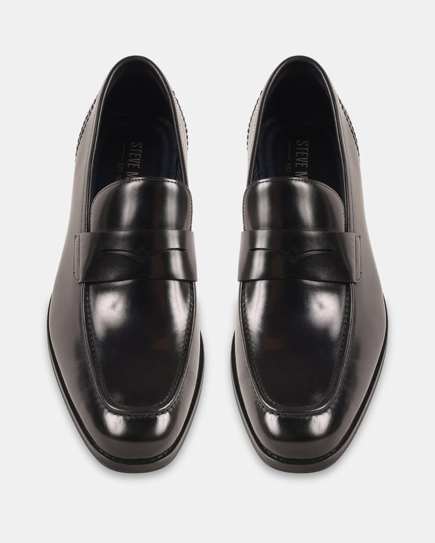 KNIES BLACK LEATHER - Men's Shoes - Steve Madden Canada - view 4
