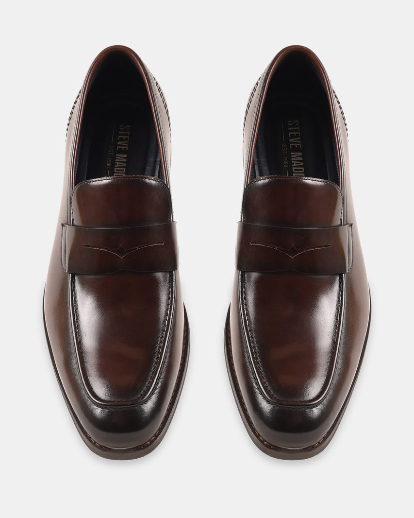 KNIES BROWN LEATHER - Men's Shoes - Steve Madden Canada - view 4