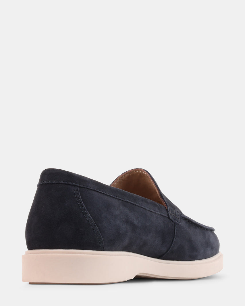 LARRY NAVY SUEDE - Men's Shoes - Steve Madden Canada