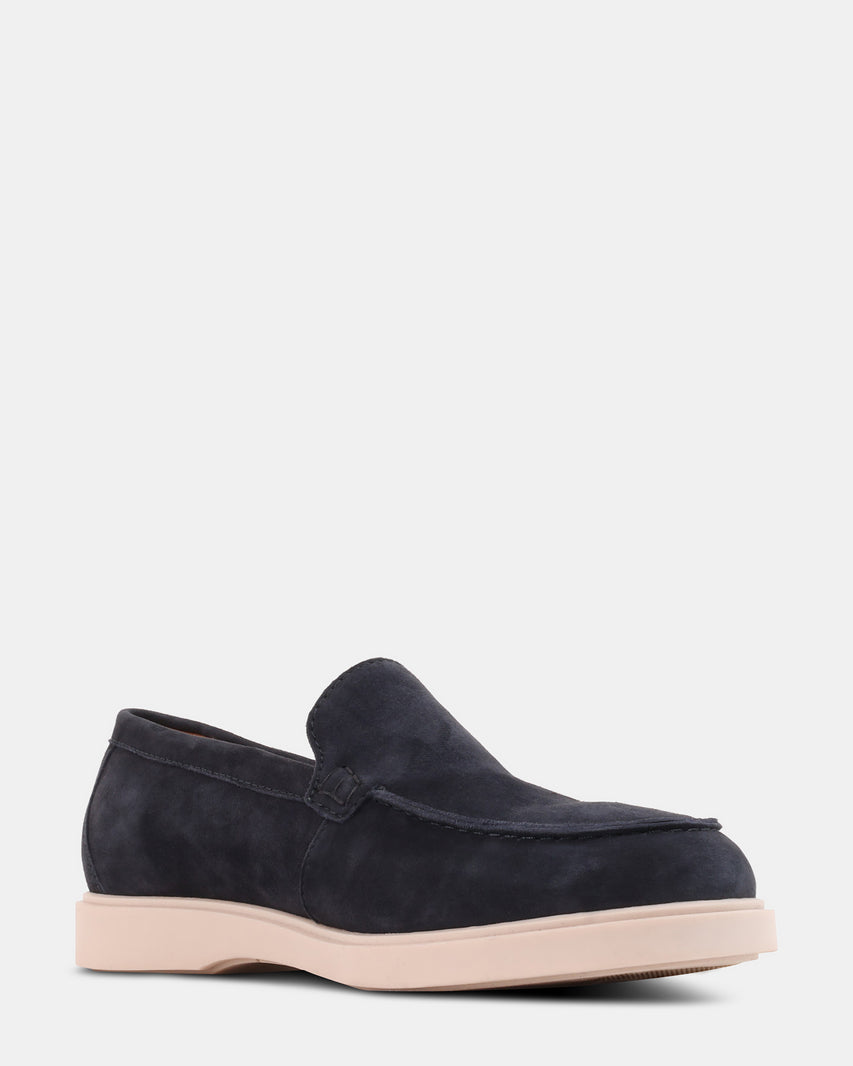 LARRY NAVY SUEDE - Men's Shoes - Steve Madden Canada
