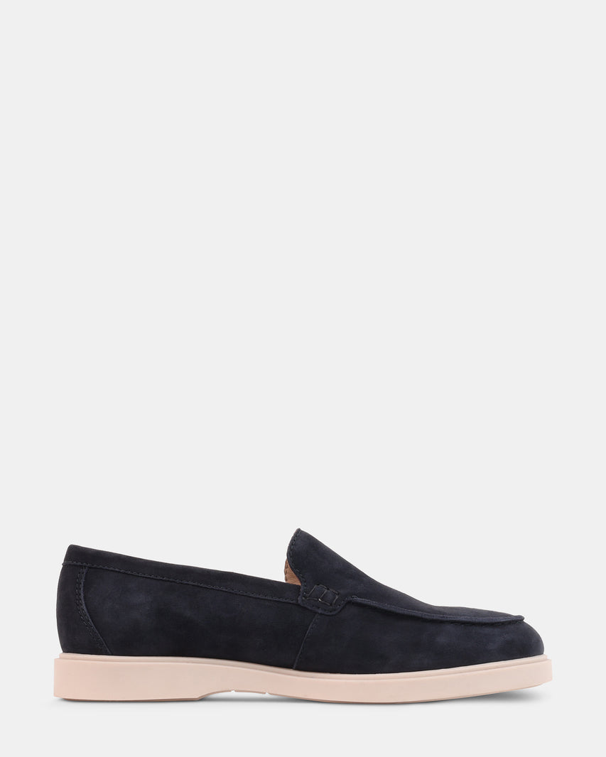 LARRY NAVY SUEDE - Men's Shoes - Steve Madden Canada