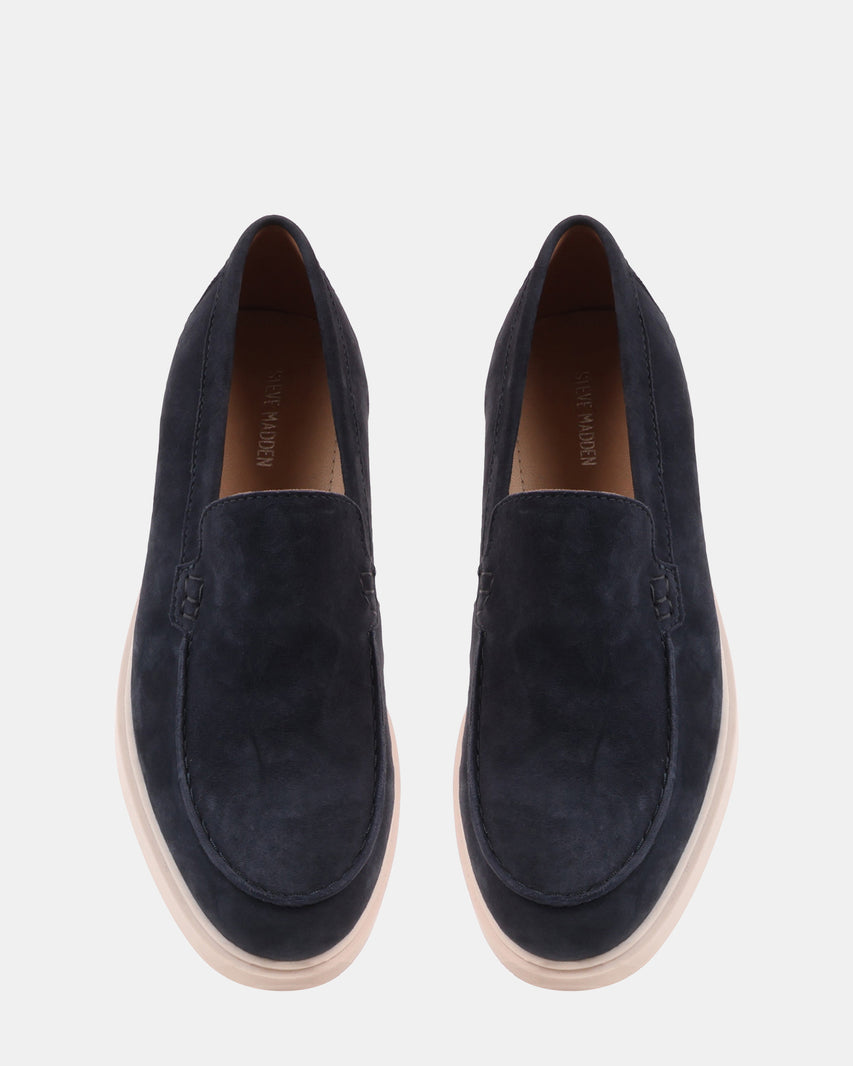 LARRY NAVY SUEDE - Men's Shoes - Steve Madden Canada