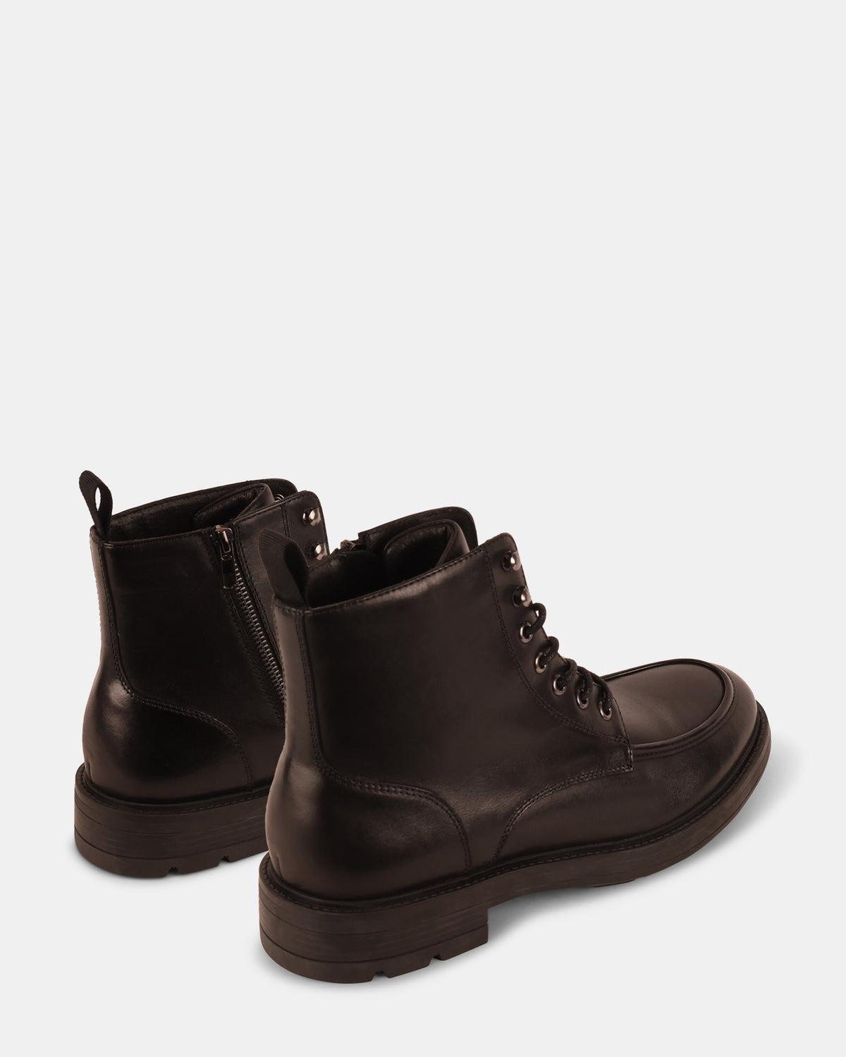 LAUGHTON BLACK LEATHER - Men's Shoes - Steve Madden Canada - view 7