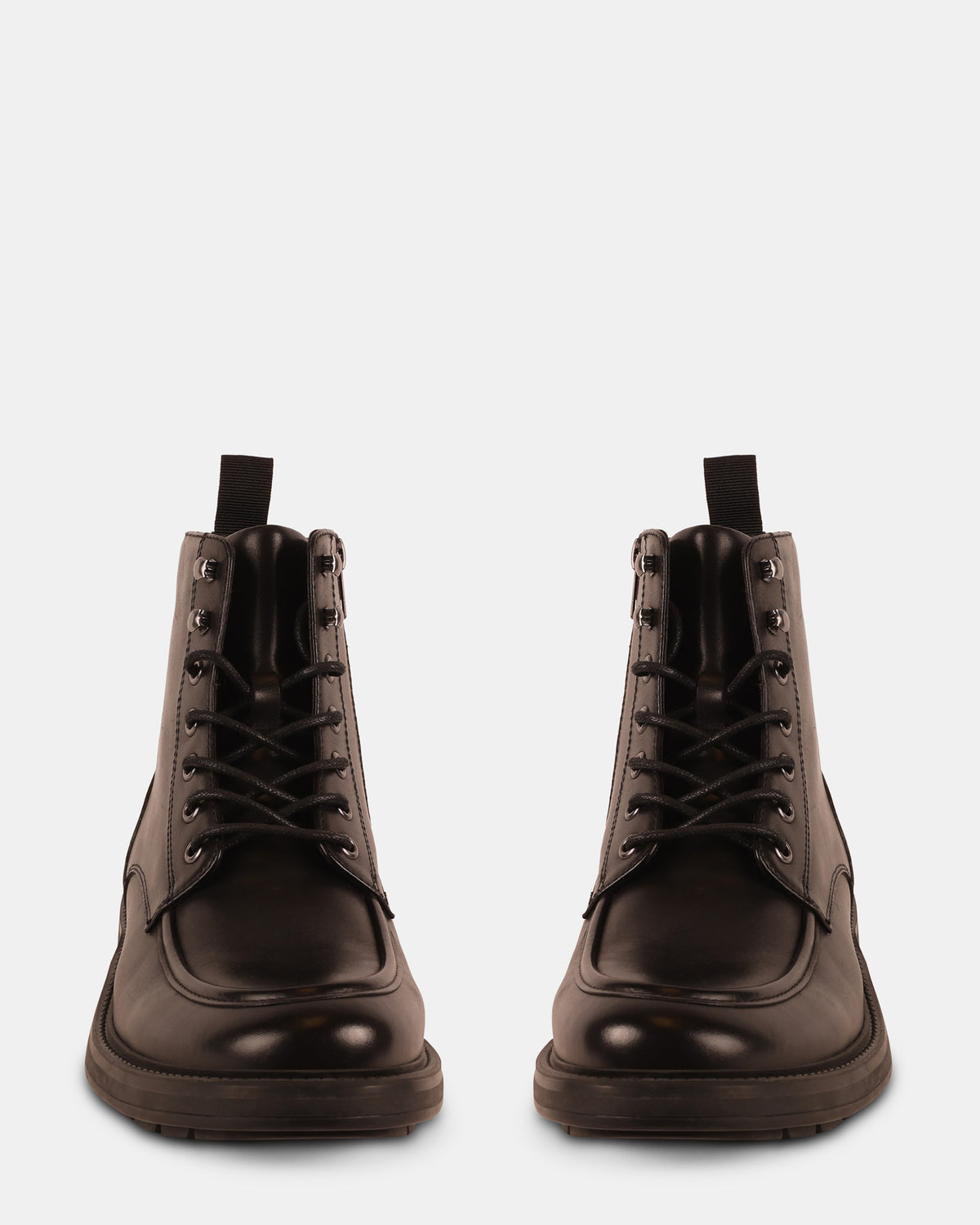 LAUGHTON BLACK LEATHER - Men's Shoes - Steve Madden Canada - view 4
