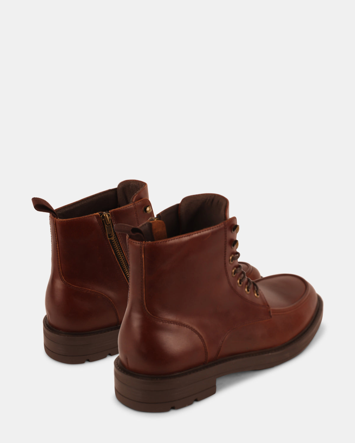 LAUGHTON COGNAC LEATHER - Men's Shoes - Steve Madden Canada - view 7