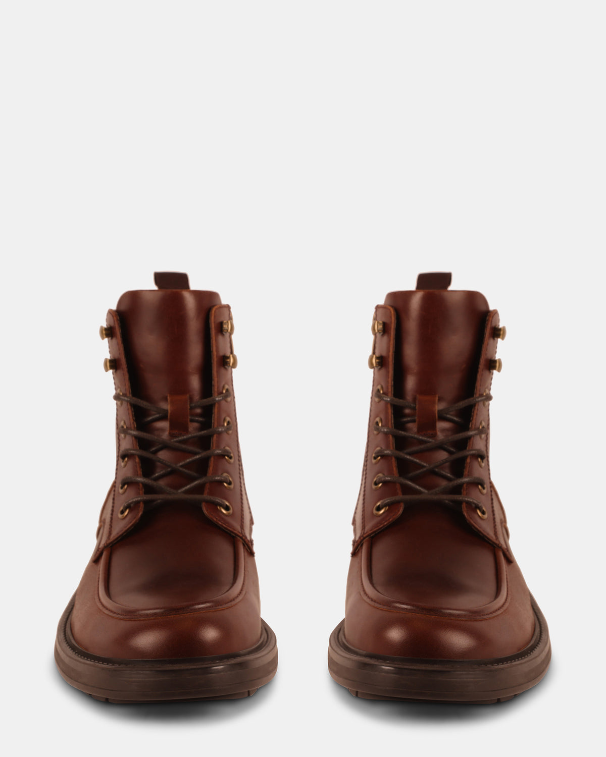 LAUGHTON COGNAC LEATHER - Men's Shoes - Steve Madden Canada - view 4