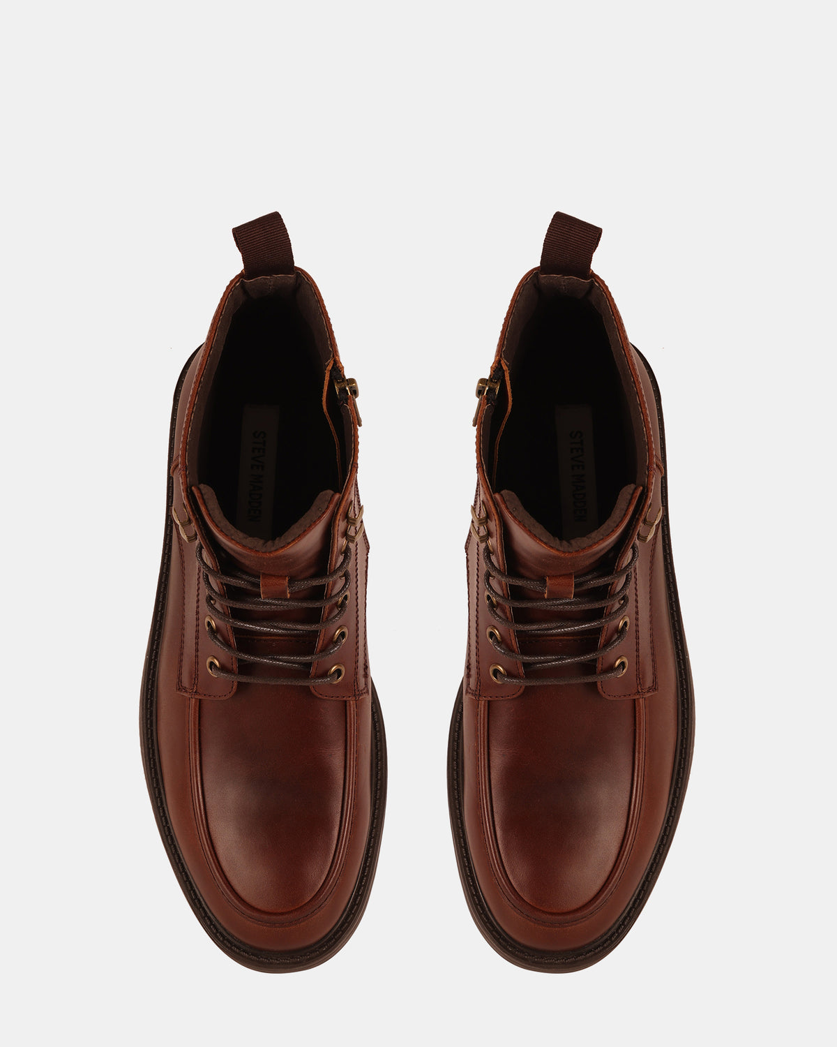 LAUGHTON COGNAC LEATHER - Men's Shoes - Steve Madden Canada - view 5