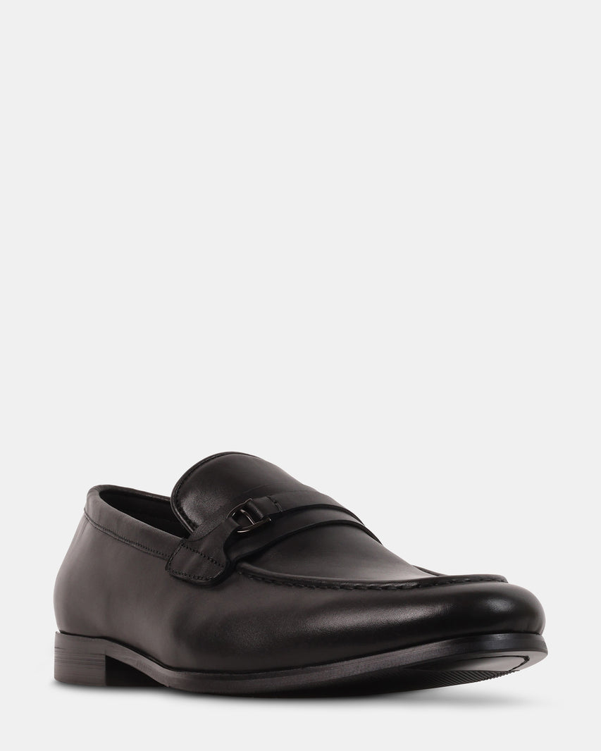 LEONARDO BLACK LEATHER - Men's Shoes - Steve Madden Canada - view 2
