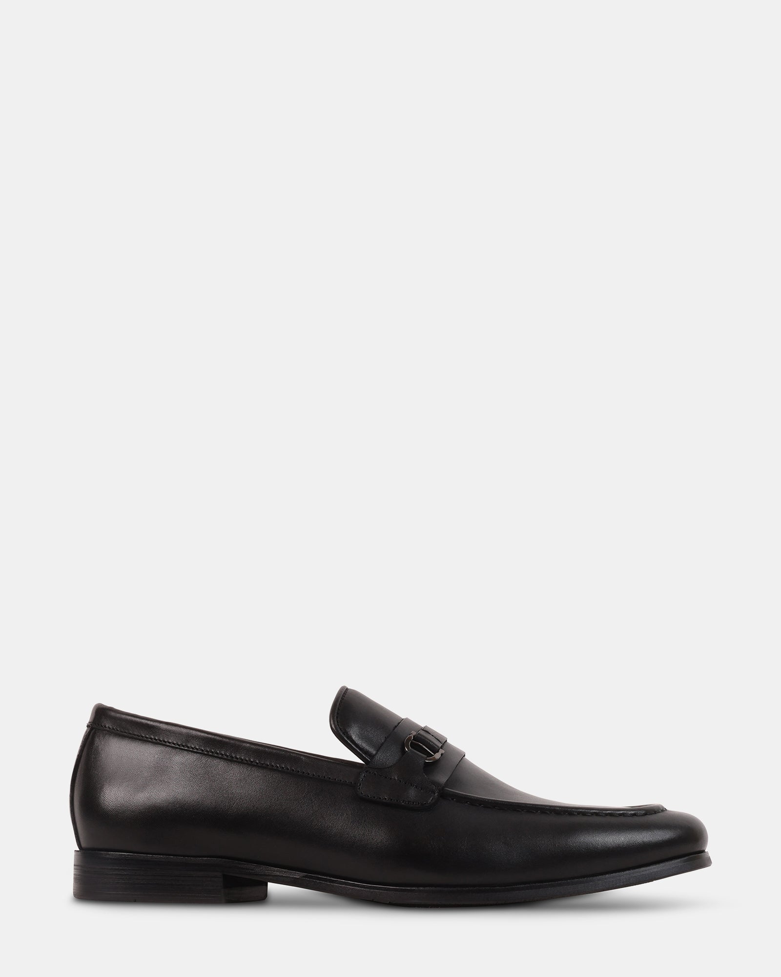 LEONARDO BLACK LEATHER - Men's Shoes - Steve Madden Canada