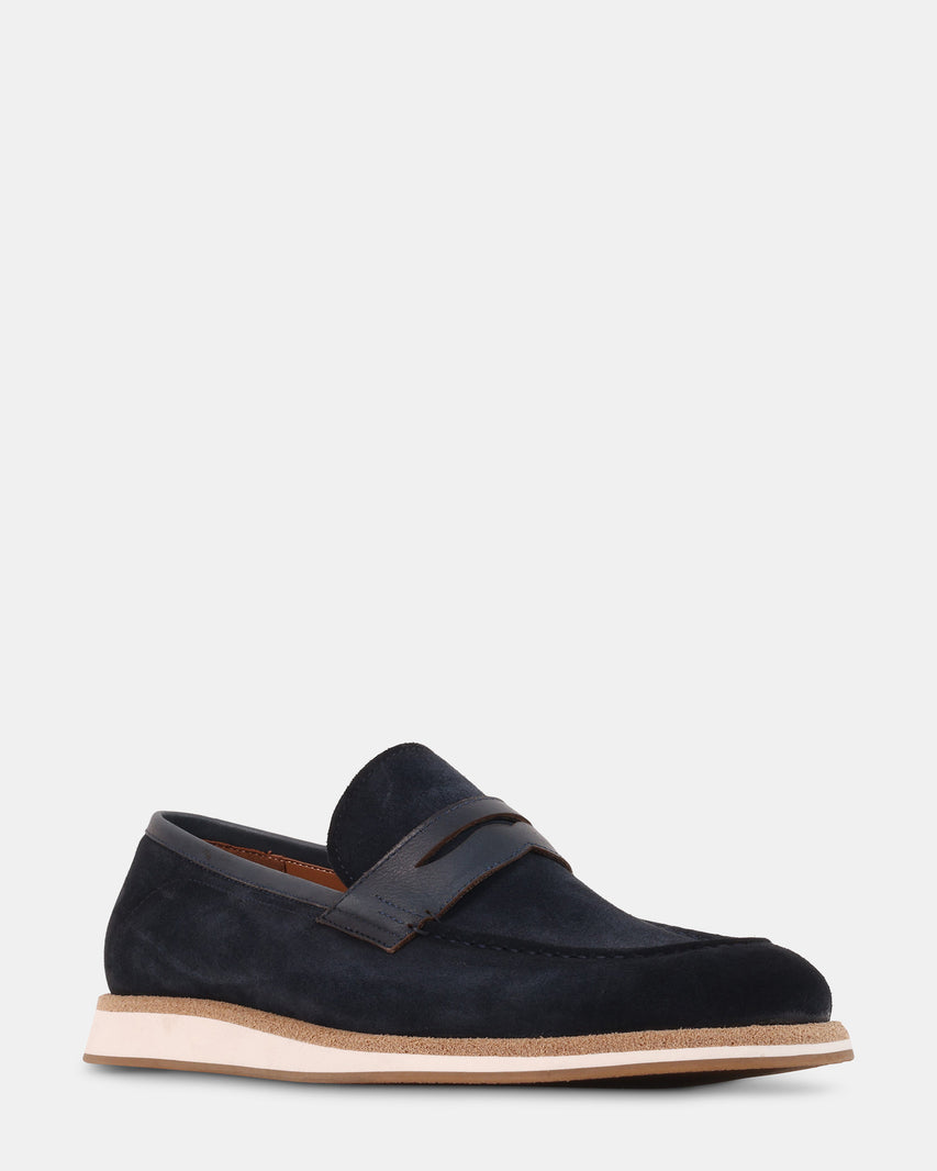 MARCUS NAVY SUEDE - Men's Shoes - Steve Madden Canada - view 2