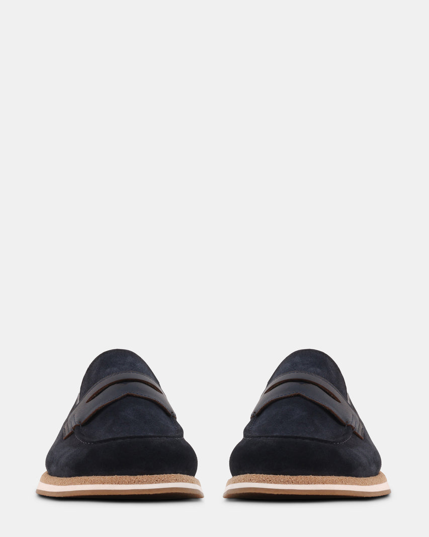 MARCUS NAVY SUEDE - Men's Shoes - Steve Madden Canada - view 3