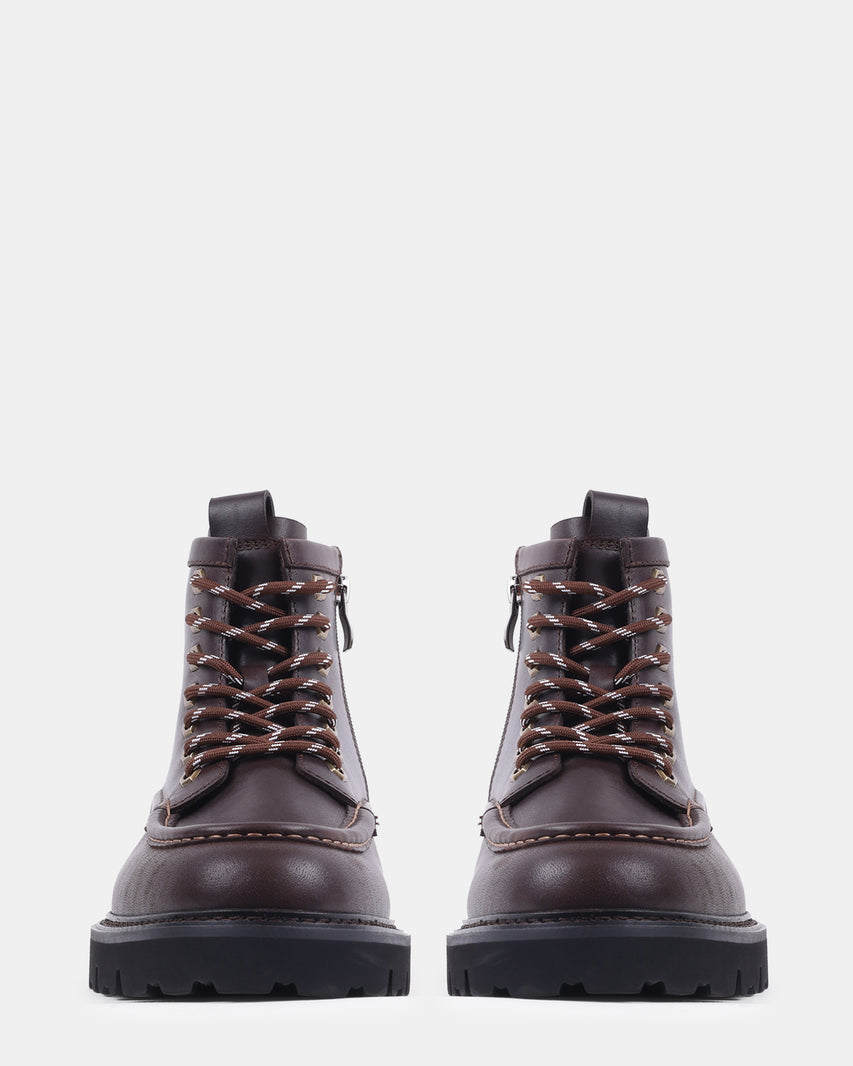 MATEO DARK BROWN LEATHER - view 3