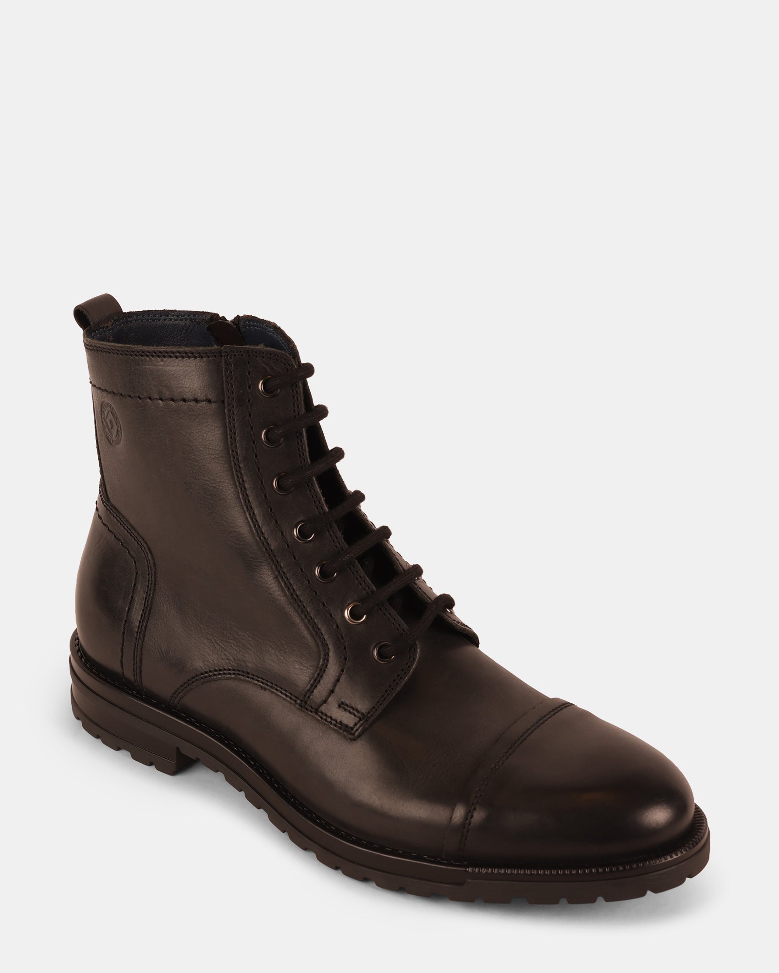 MATHESON BLACK LEATHER - Men's Shoes - Steve Madden Canada - view 2