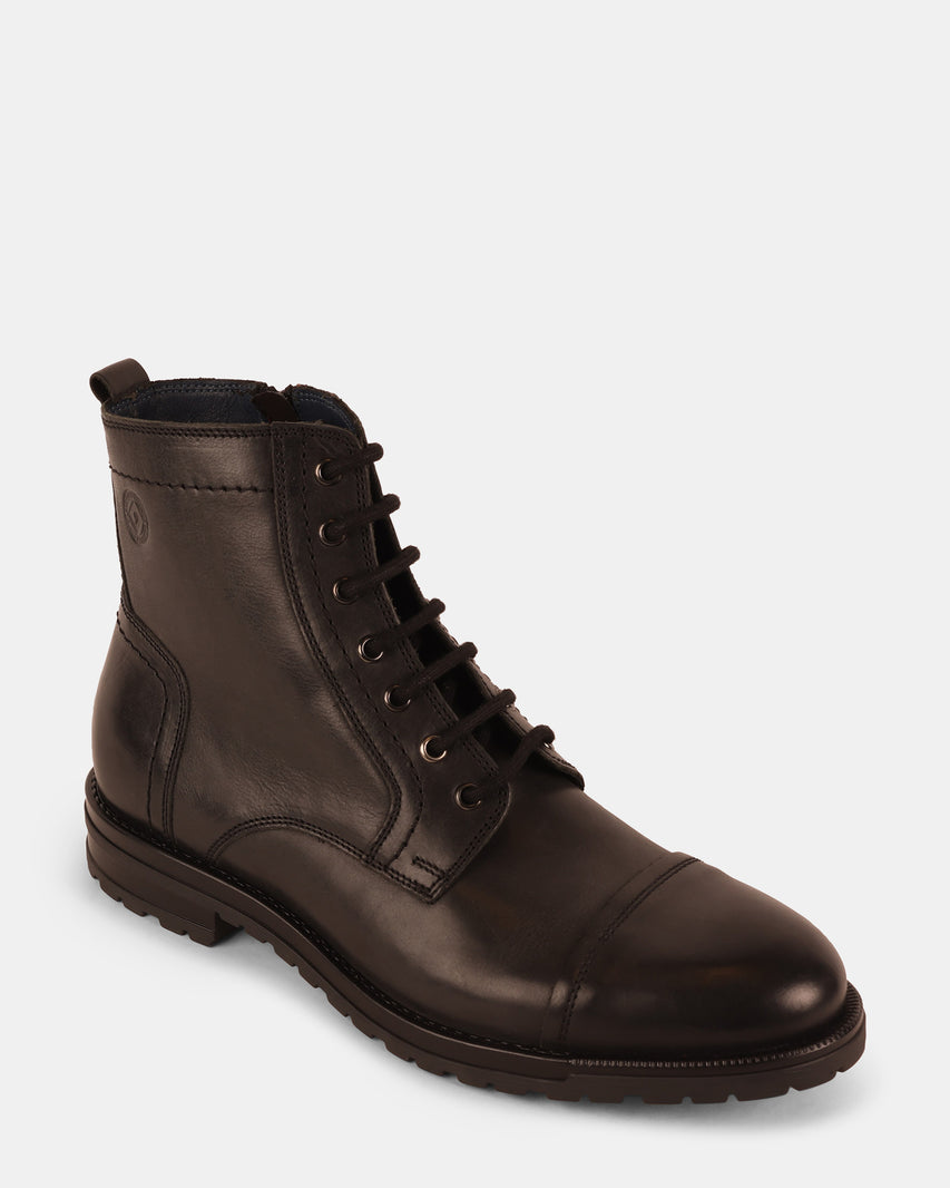 MATHESON BLACK LEATHER - Men's Shoes - Steve Madden Canada - view 2