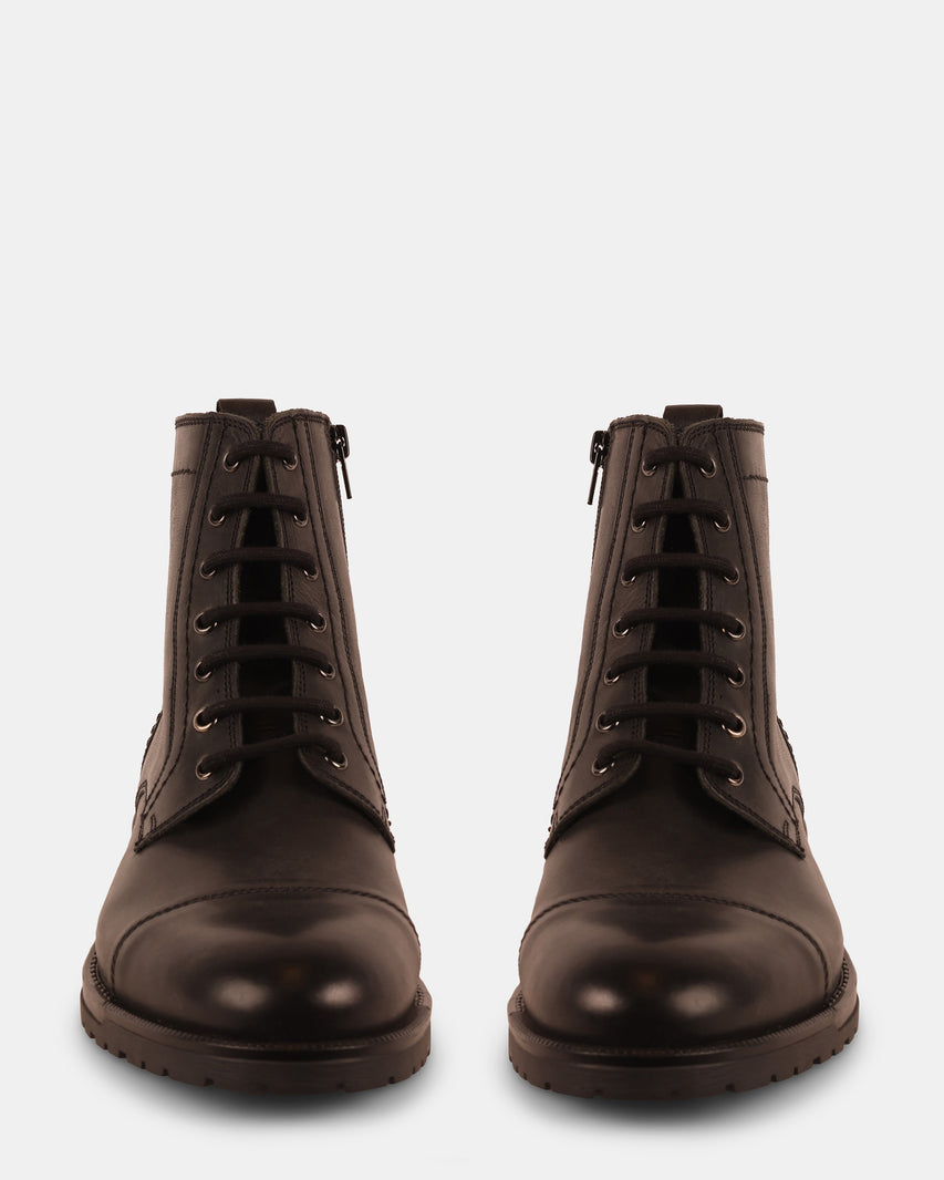 MATHESON BLACK LEATHER - Men's Shoes - Steve Madden Canada - view 3