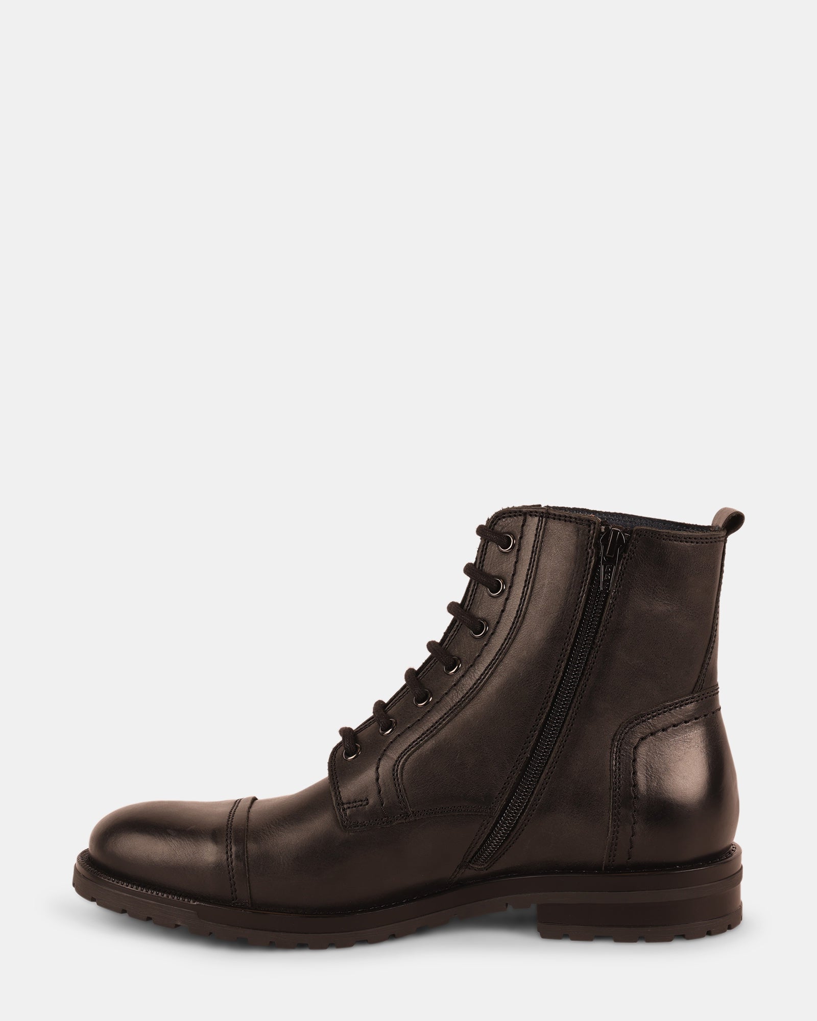 MATHESON BLACK LEATHER - Men's Shoes - Steve Madden Canada - view 4