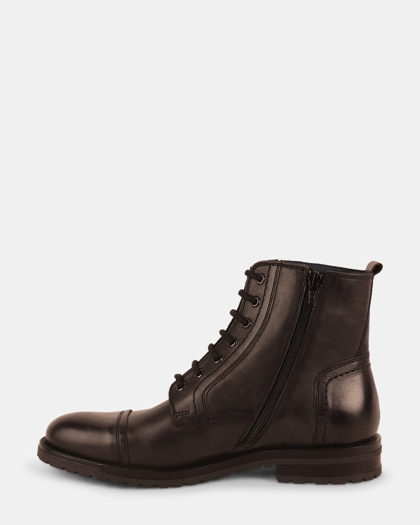 MATHESON BLACK LEATHER - Men's Shoes - Steve Madden Canada - view 4