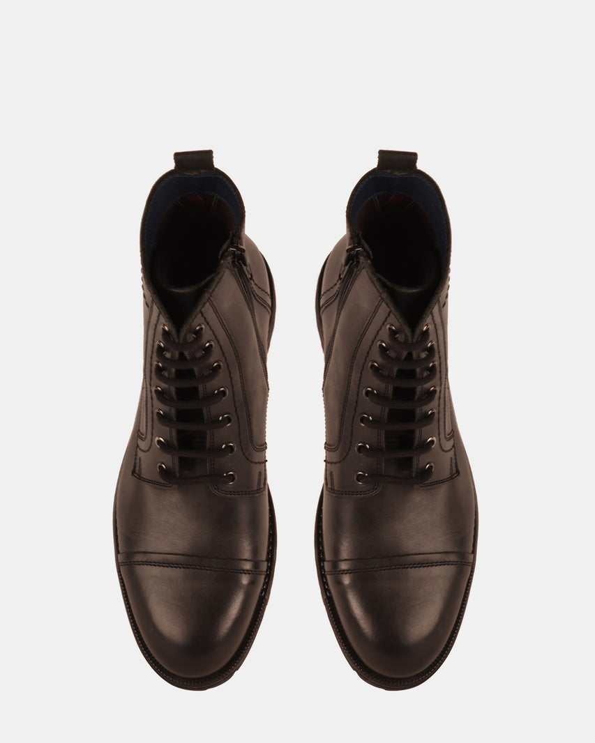 MATHESON BLACK LEATHER - Men's Shoes - Steve Madden Canada - view 5