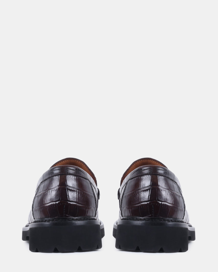 MONTEZ BROWN CROCO - Men's Shoes - Steve Madden Canada - view 5