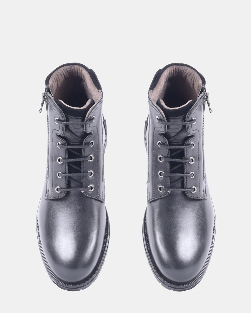 MORIS BLACK LEATHER - Men's Shoes - Steve Madden Canada - view 6