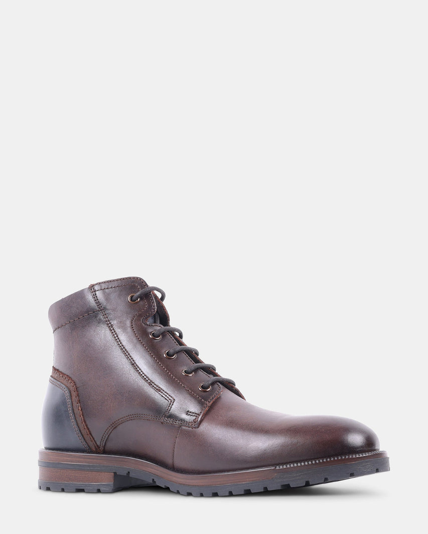 MORIS BROWN LEATHER - Men's Shoes - Steve Madden Canada - view 2